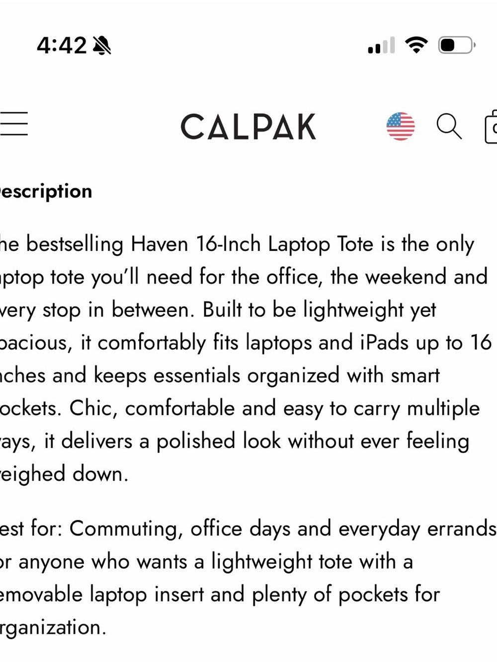 Calpak Haven Tote - Picture 12 of 13